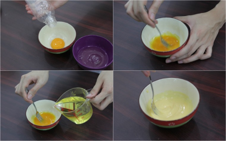 cách làm sốt kem trứng 1