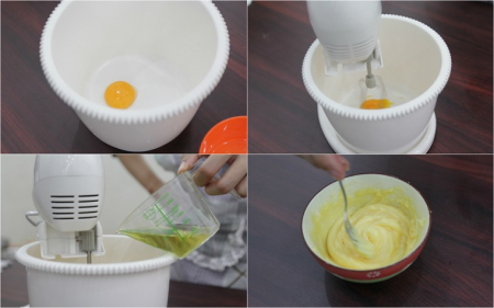 cách làm sốt kem trứng 2